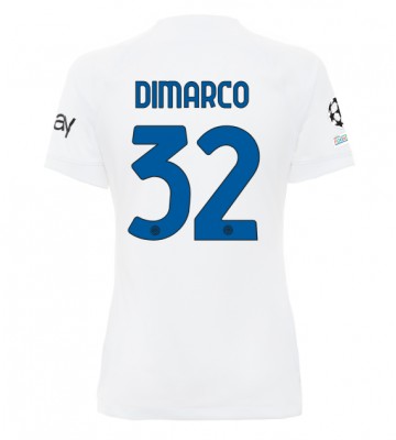 Inter Milan Federico Dimarco #32 Segunda Equipación Mujer 2023-24 Manga Corta